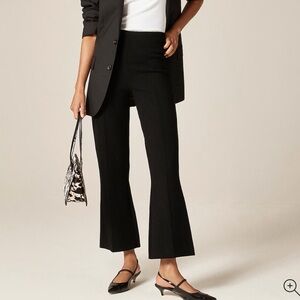 J.crew Delaney sweater pants medium petite Black Women's Flared Pants